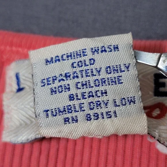 VTG Limited Too Tween Girls 90s Y2K Coral Coquette Cotton Ribbed Tank Size 16 - Picture 9 of 9